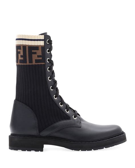 fendi combat boot sale|thigh high Fendi boots.